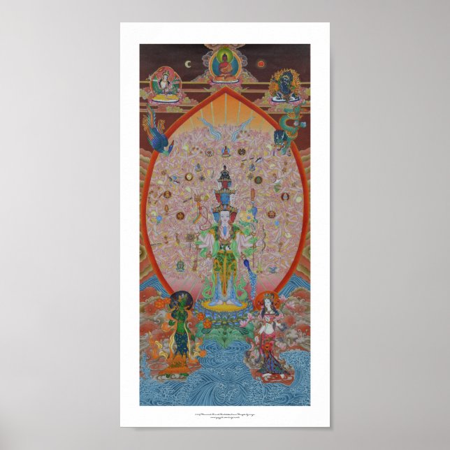 Tausend Armed Avalokiteshvara Poster (Vorne)