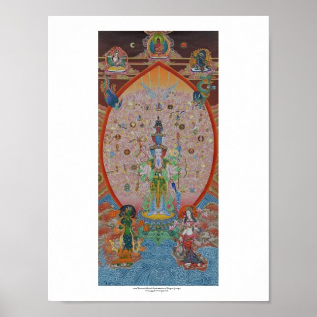 Tausend Armed Avalokiteshvara Poster (Vorne)