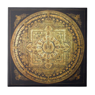 Tausend-Bewaffnete Avalokiteshvara Mandala-Fliese Fliese