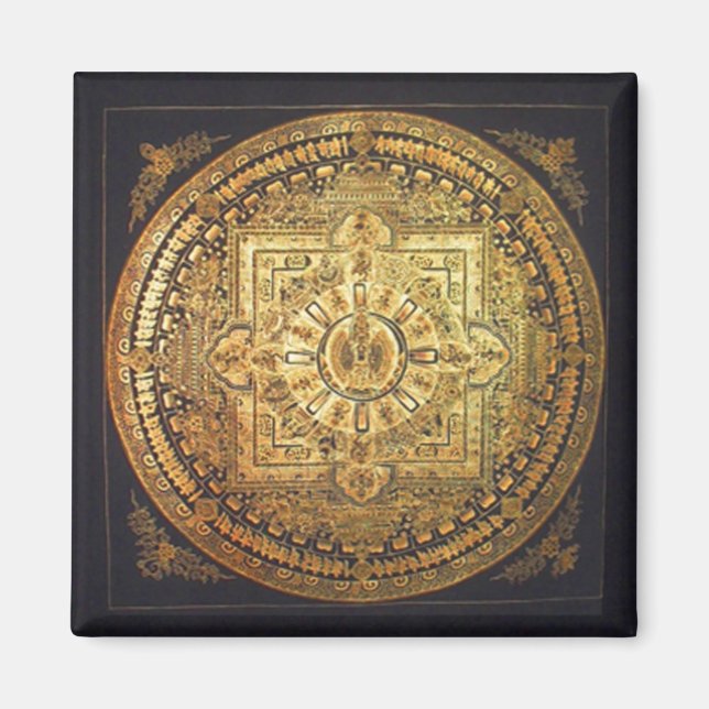 Tausend bewaffnete Avalokiteshvara Mandala Magnet (Vorne)