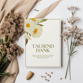 Tausend Dank Karte