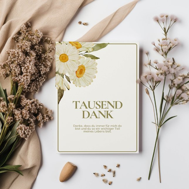 Tausend Dank Karte (Titelbild)