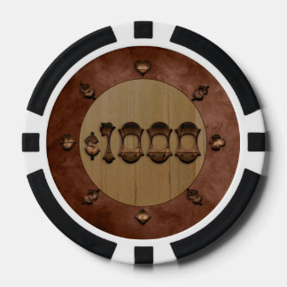 Tausend-Dollar-Pokerchips im Stil des Alten Westen Pokerchips