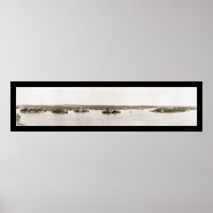 Tausend Foto 1912 der Insel-NY Poster