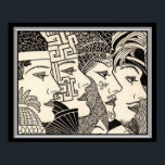 "Tausend Leben" Art Deco Print 16 x 20 Poster<br><div class="desc">"A Thousand Lives" Art Deco Print by Don Blanding</div>