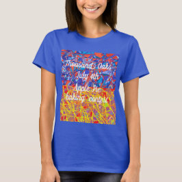Tausend Oaks JUly 4 applepie Wettbewerb abstrakte T-Shirt
