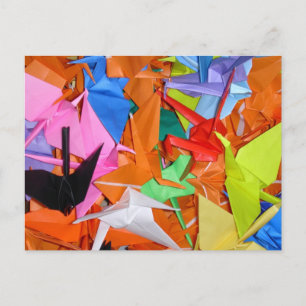 Tausend Papierkran - Senbazuru - Gut machen Postkarte