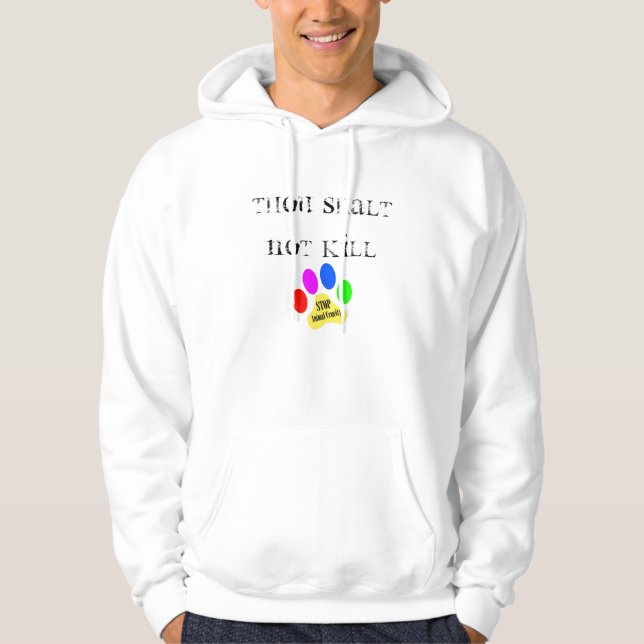 Tausend Shalt nicht Hoodie (Vorderseite)