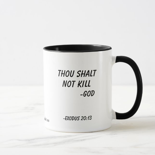 Tausend shalt nicht Tötung Tasse (Rechts)