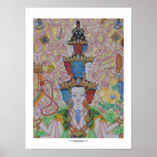 Tausendarmiger Avalokiteshvara Poster (Detail)