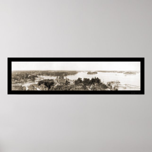 Tausende Inseln NY Foto 1912 Poster (Vorne)
