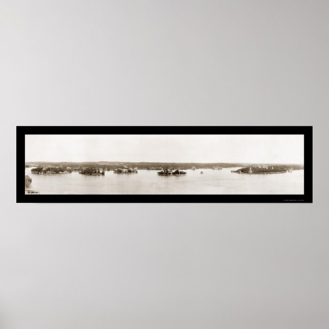 Tausende Inseln NY Foto 1912 Poster (Vorne)