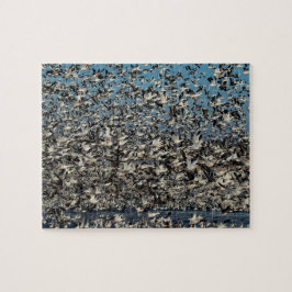 Tausenden Schnee-Gänse Puzzle