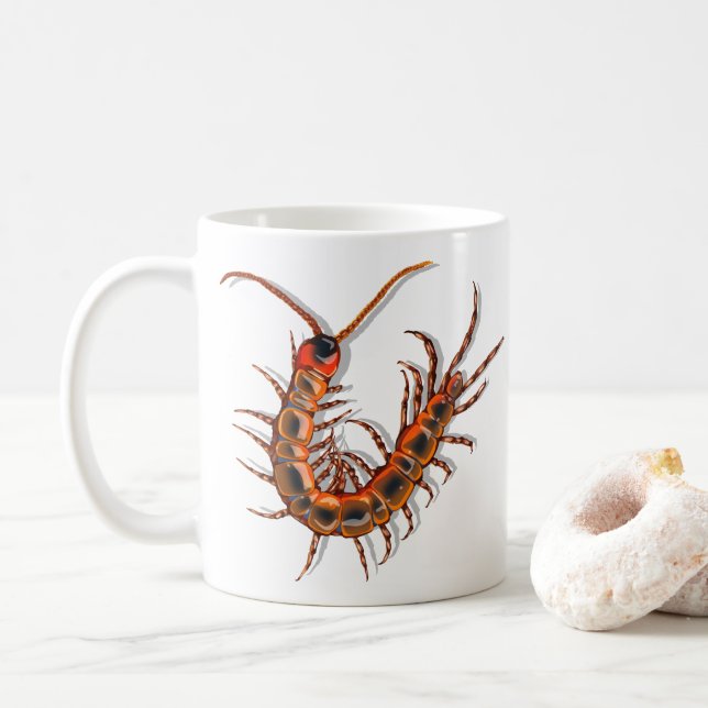 Tausendfüßler  kaffeetasse (Mit Donut)
