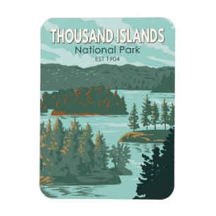 Tausendinseln Nationalpark Kanada Vintage Magnet