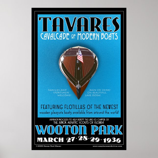 Tavares Cavalcade of Modern Boats Poster (Vorne)