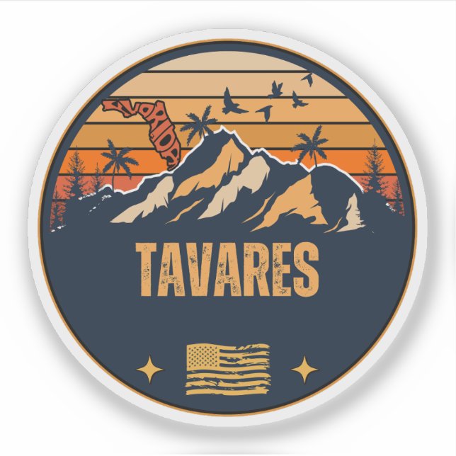 Tavares, Florida Aufkleber (Vorderseite)
