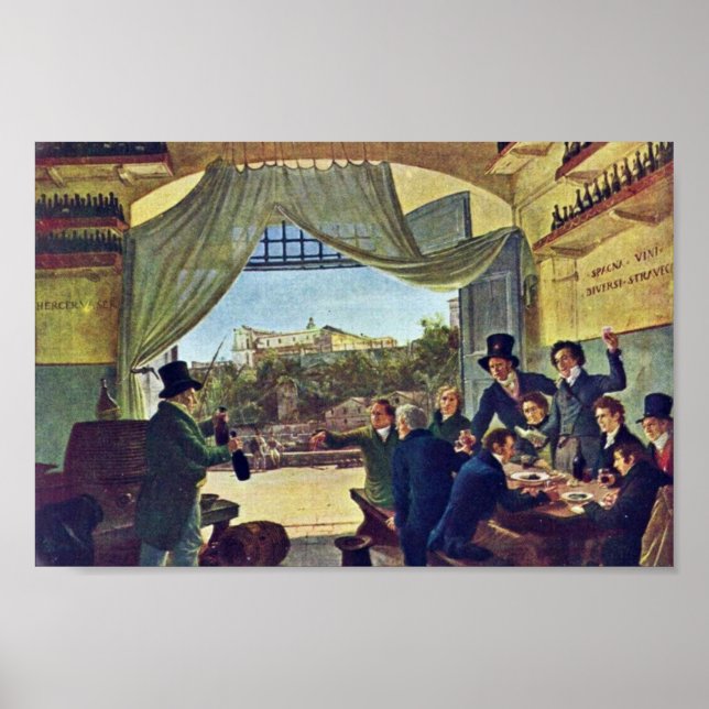 Tavern Szene von Cornelius Peter Von (beste Qualit Poster (Vorne)