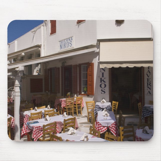 Taverna Nikos, Mykonos, Kykladen-Inseln, Griechenl Mousepad (Vorne)