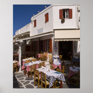 Taverna Nikos, Mykonos, Kykladen-Inseln, Griechenl Poster