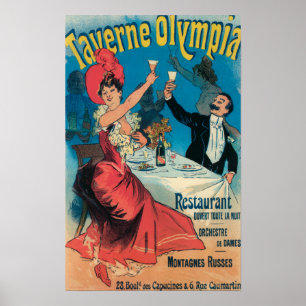 Taverne Olympia Werbeplakat Poster