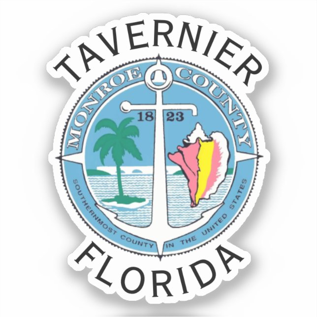 Tavernier - Florida Keys Aufkleber (Vorderseite)