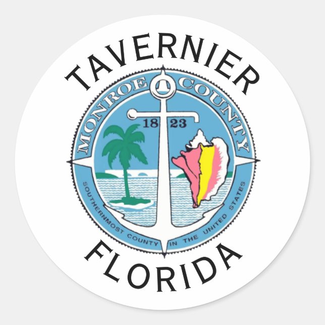 Tavernier - Florida Keys Runder Aufkleber (Vorderseite)