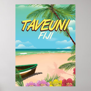 Taveuni Fidschi-Reiseposter Poster