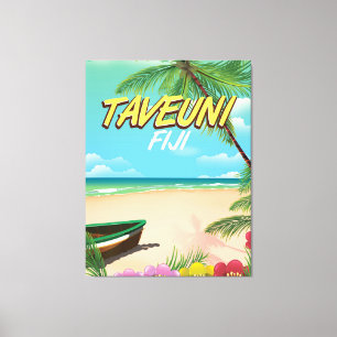 Taveuni Fiji Reiseplakat Leinwanddruck