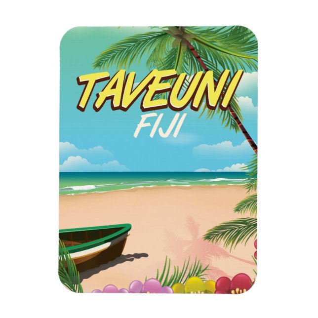 Taveuni Fiji Reiseplakat Magnet (Vertikal)