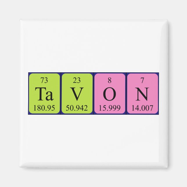 Tavon Periodenmagnet Magnet (Vorne)