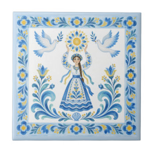 Tavrian-Malerei Ukrainische Volks kunst Keramikfli Fliese