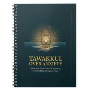 Tawakkul gegen Angst islamisches Zitat Notizbuch Notizblock
