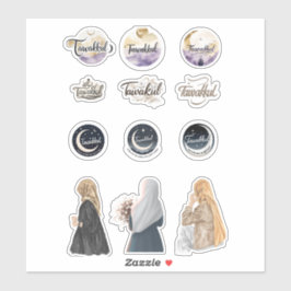 Tawakkul Islamisches Sticker-Set GlaubensInspirier Aufkleber