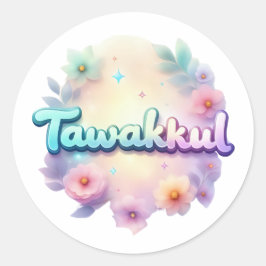 Tawakkul Pastel Kawaii Sticker - Islamischer Mot