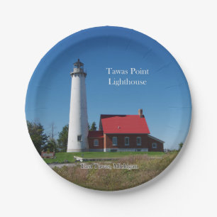 Tawas Point Lighthouse Papierplatte Pappteller