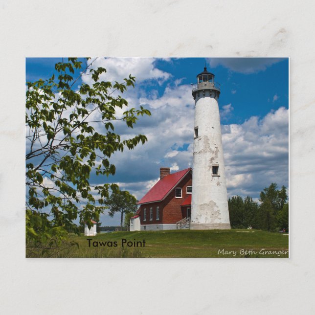 Tawas Point Lighthouse Postkarte (Vorderseite)