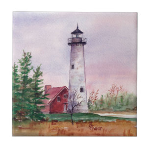 Tawas Punkt Lighthouthouse Fliese