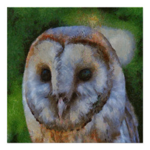Tawnschale in Pointillismus Art Poster