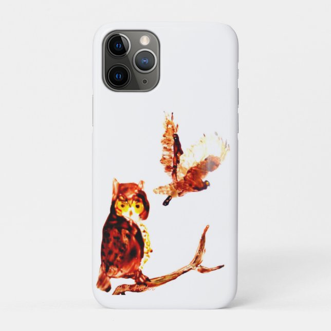 Tawny Brown Owls Art Case-Mate iPhone Hülle (Rückseite)