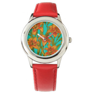 Tawny Dailily Blume Armbanduhr