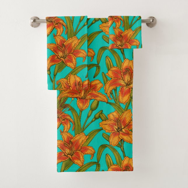 Tawny Dailily Blume Badhandtuch Set (Insitu)