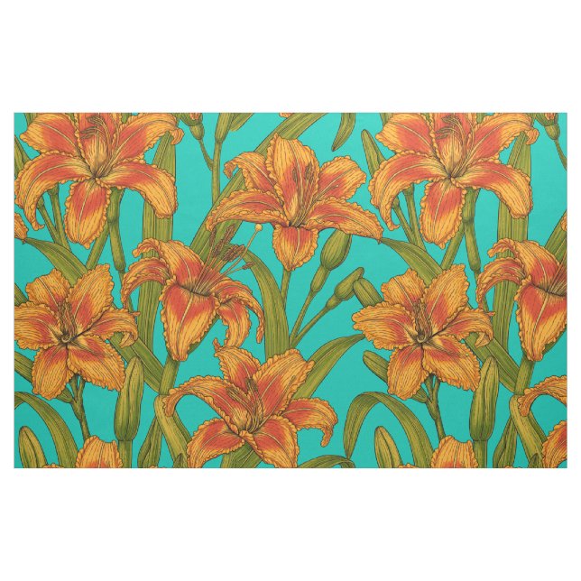 Tawny Dailily Blume Stoff (Fat Quarter (45,7 x 55,9 cm))