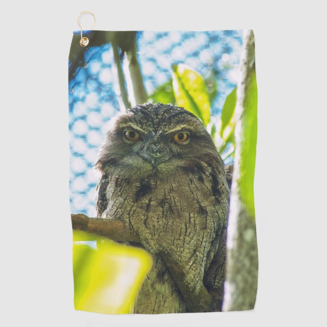 Tawny ist No Owl Golfhandtuch (Vorderseite)