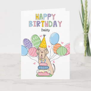 Tawny Neapolitan Mastiff Birthday Karte