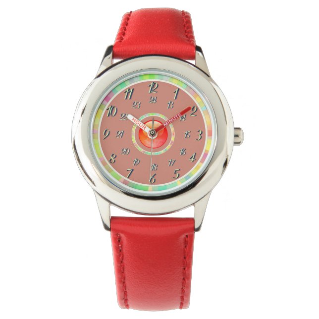 Tawny-Orange Red Watch Armbanduhr (Vorderseite)