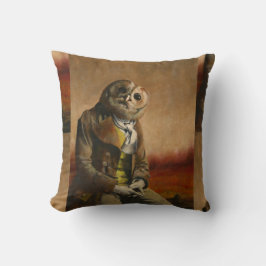 Tawny Owl Gentleman Throw Cushion Kissen