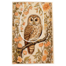Tawny Owl Peach Blossoms William Morris Inspiriert
