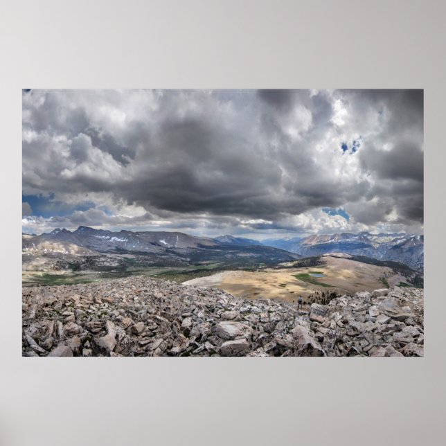 Tawny Point Panorama - John Muir Trail Poster (Vorne)