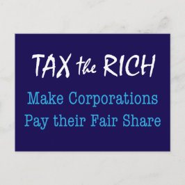 TAX the RICH Postkarte
